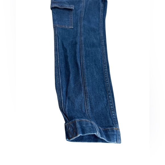 10 Crosby Derek Lam Blue Dark Wash Ankle Cropped Jeans - Picture 6 of 12